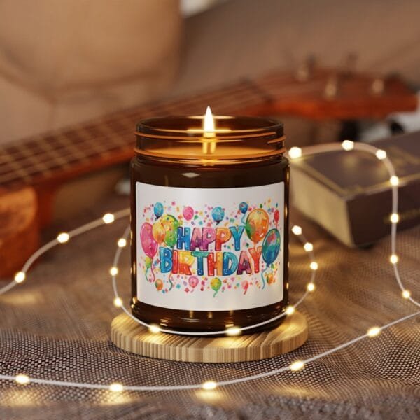 Happy Birthday Scented Soy Candle - Image 3