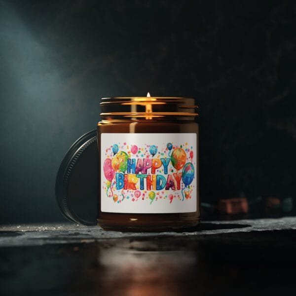 Happy Birthday Scented Soy Candle - Image 5