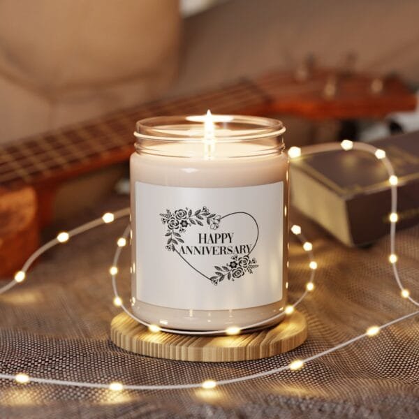 Happy Anniversary Candle Gift for Couples - Image 3