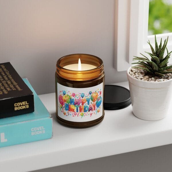 Happy Birthday Scented Soy Candle - Image 4